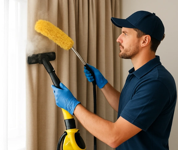 Trusted drapes cleaning technician Matty Curtain Cleaning warilla-nsw QLD