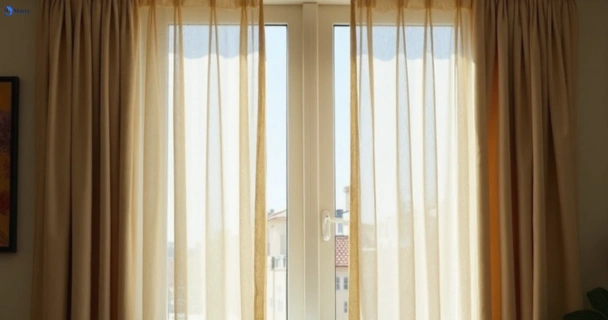 Dull dusty drapes in warilla-nsw before professional cleaning